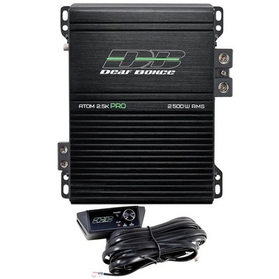2500 Watt 1-Ohm Pro Ultra-Compact Car Audio Amplifier Atom Apocalypse Deaf Bonce