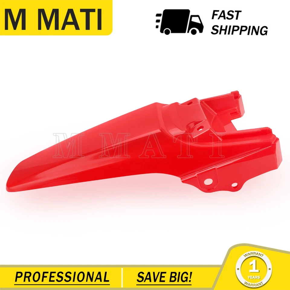 Guardabarros trasero de plástico rojo para Honda CRF80F CRF100F 2004-2008 CRF80F/CRF100F 04-08 Foto 2 de 4