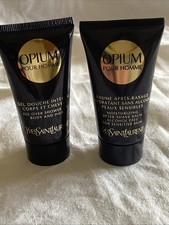 YVES SAINTLAURENT Opium Pour Homme Aftershave Balm & Shower Gel 30ml (each)