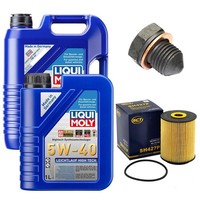 MotoröL Filter Set 5W-40 Liqui Moly 6 Liter + Schraube FüR VW Sharan 2.8 VR6