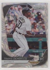 2020 Panini Prizm Tier II Blue Wave 7/60 Travis Demeritte #114 Rookie RC ib6