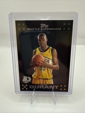 Topps Kevin Durant Seattle Supersonics Rookie 50th Anniversary 2007-08 Card #112. rookie card picture