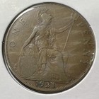 1931 Great Britain George V Penny Bronze Coin Circulated Ungraded, EF to AU — photo 6