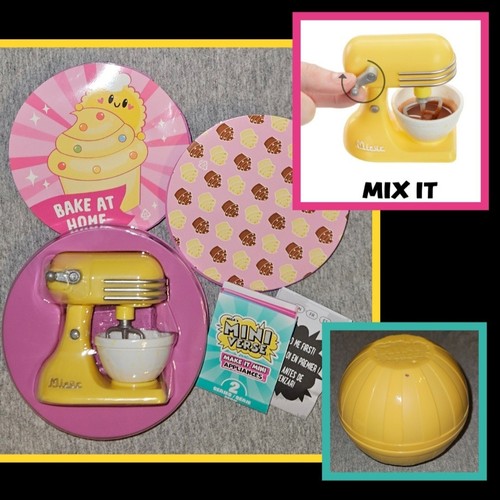MGA's Miniverse Make It Mini Appliances Series 2 - Yellow Stand Mixer (New)