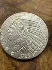 1/2 OZ SILVER BULLION 1929 INDIAN-GOLDEN STATE MINT
