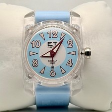 Locman E.T. Orologio Elba Team Quadrante Blu Cassa Trasparente Gomma Blu Quarzo Italia