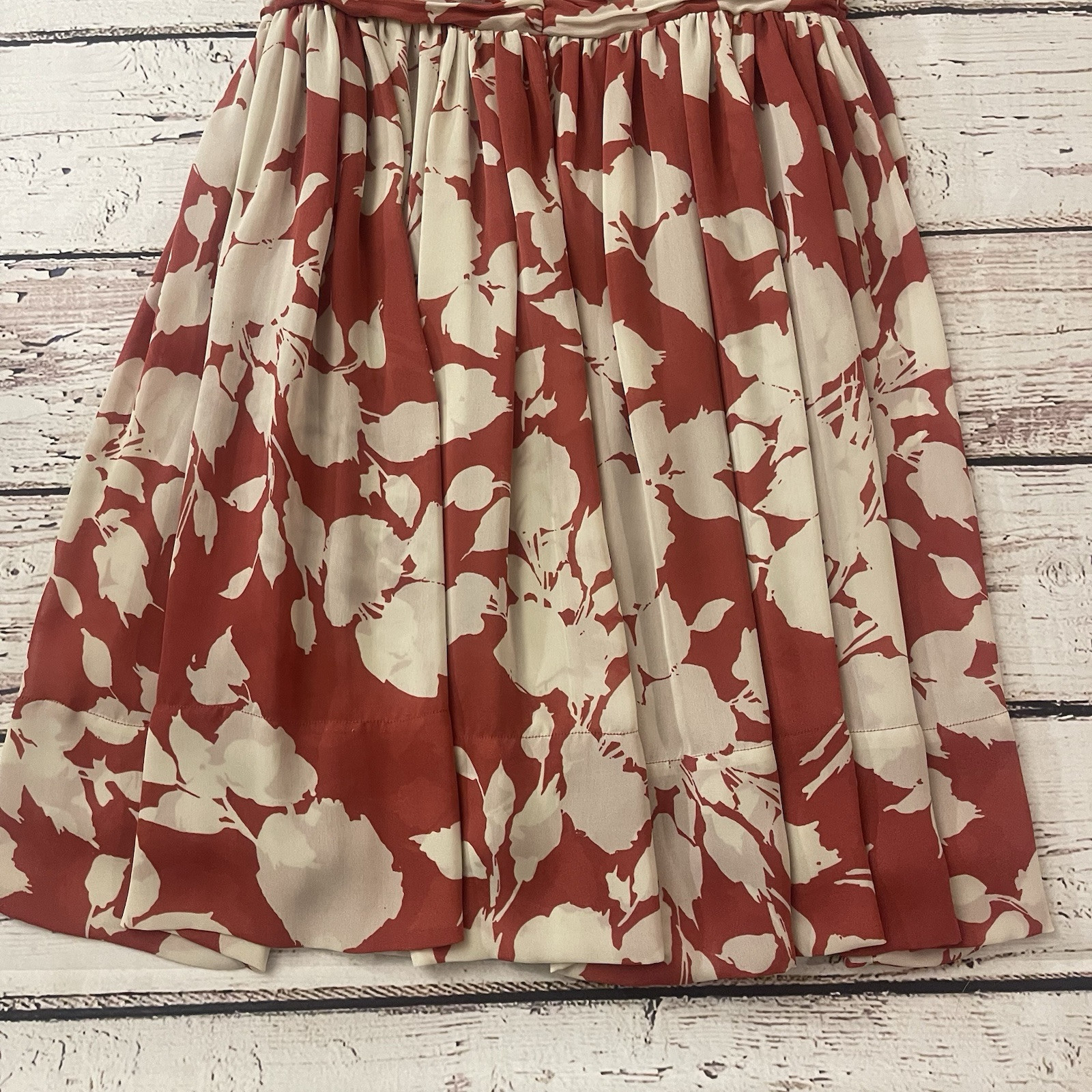 Talbots Swing Dress Womens Size 8 Red and White F… - image 10