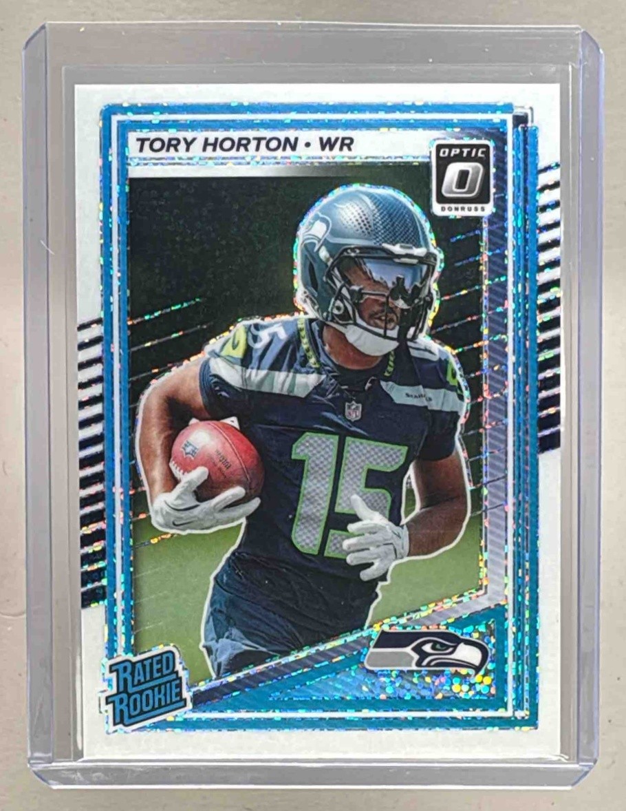 Tory Horton 2025 Panini Donruss Optic #295 White Sparkle Prizm Rated Rookie