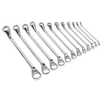 12-teiliges Ringschlüssel-Set metrisch versetzt Doppelring 6 - 32 mm CR-V Stahl