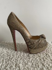 Christian Louboutin High-Heel-Pumps Gr 40 Gol...