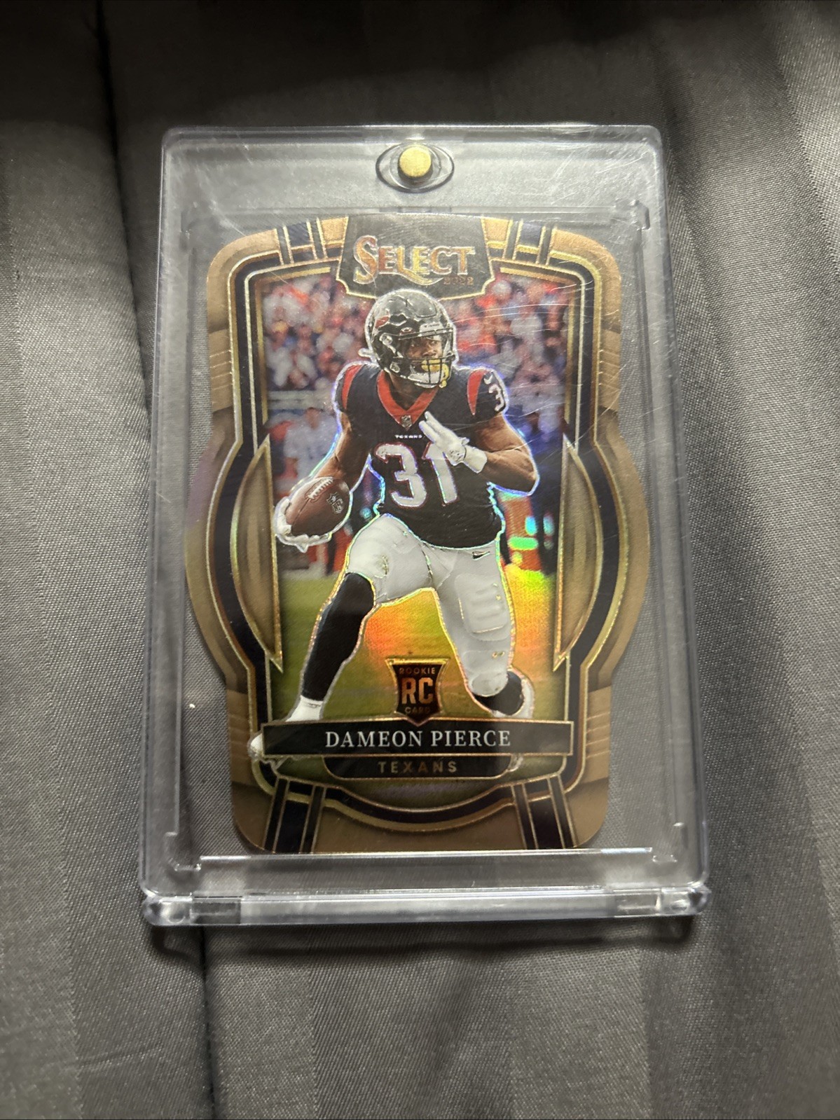 2022 Panini Select - Club Level Dameon Pierce #261 Copper Prizm Die-Cut /99 (RC)