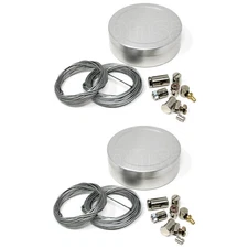 [SASA] 2 Set - Motorcycle Emergency Throttle / Clutch Cable Repair Kit Scooter 