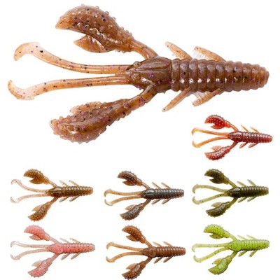 NOIKE Mighty Mama 2.8'' 7,1cm Japan Krebs Craw Finesse Rig Softbait Barsch 7 Stk.