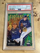 Roki Sasaki 69/99 #F15-13 NM-MT8 LogoRefractor (RC) 2025 Topps Chrome Fortune 15