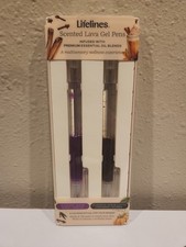 Scented Lava Gel Pen Set 2-Pack Violet Brown 0.7mm Colored Gel Pens Infused