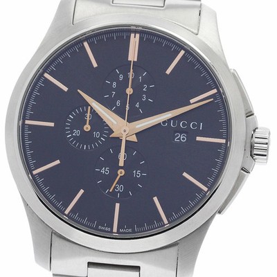Gucci G-Timeless Chronograph Men s Quartz Watch AB Condition From Japan