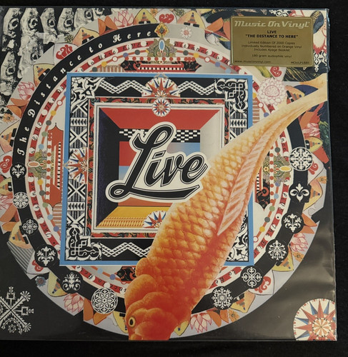 Live, "The Distance To Here", Music On Vinyl #01715, Orange Vinyl RARE! Used!!