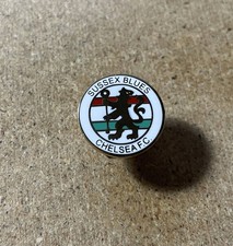 CHELSEA ENAMEL SUSSEX BLUES FOOTBALL BADGE