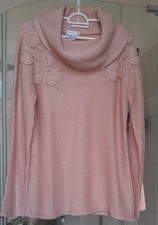 RollkragenpulloverDamen lachs/rosa Gr.40 von Heine  bestickt UVP:67,99€ 