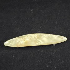 Vintage Mother of Pearl HAIR BARRETTE Made In FRANCE 4" Otomatic BTE SGDG