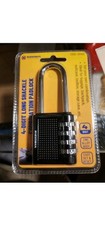 Combination Padlock, 4 Digit Heavy Duty Security Lock, 60mm Long Shackle Padloc