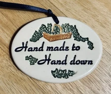 Longaberger Carol C Berry Tie On Hand Made to Hand Down NEW