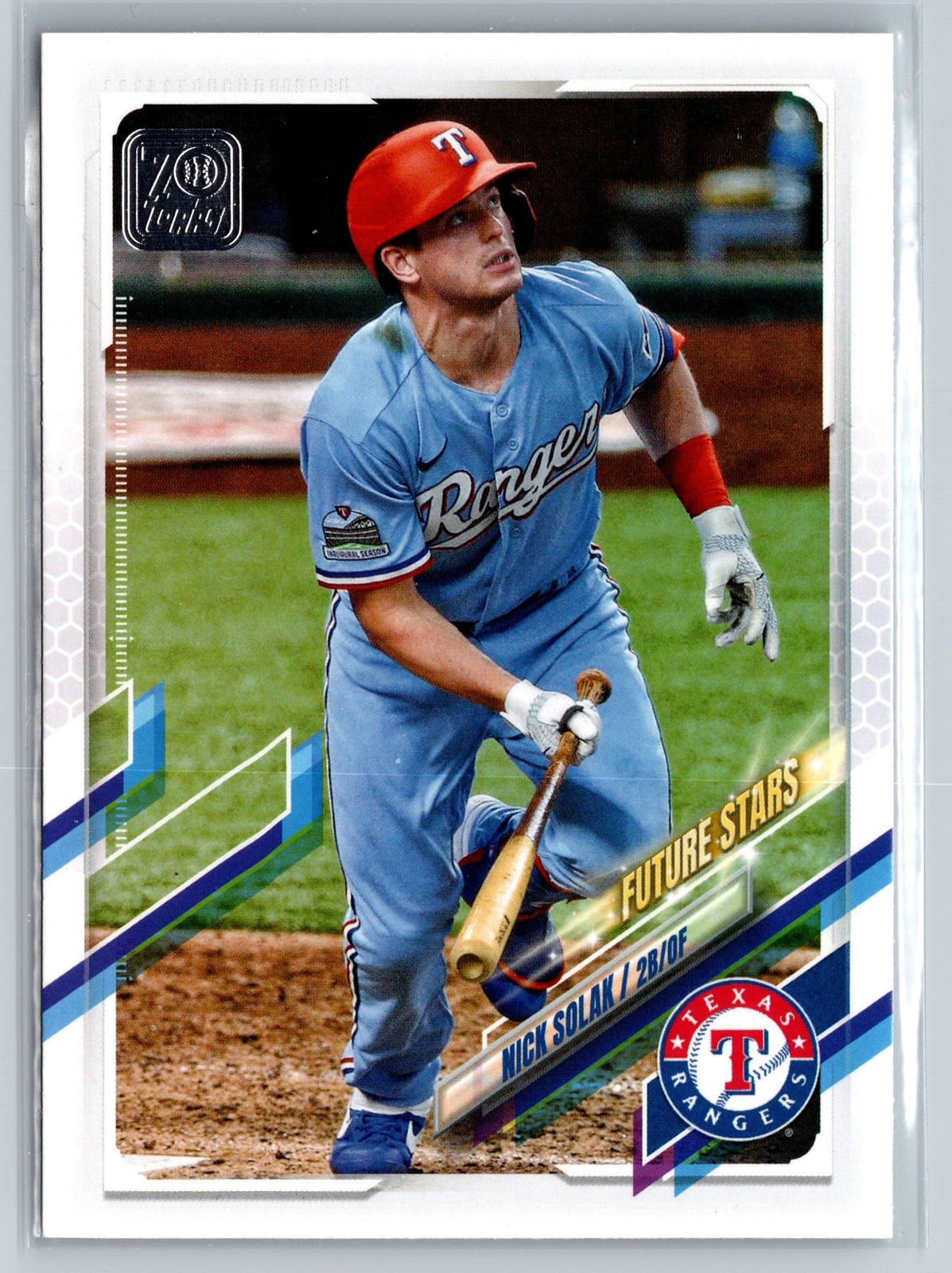 2021 Topps #583 Nick Solak Texas Rangers