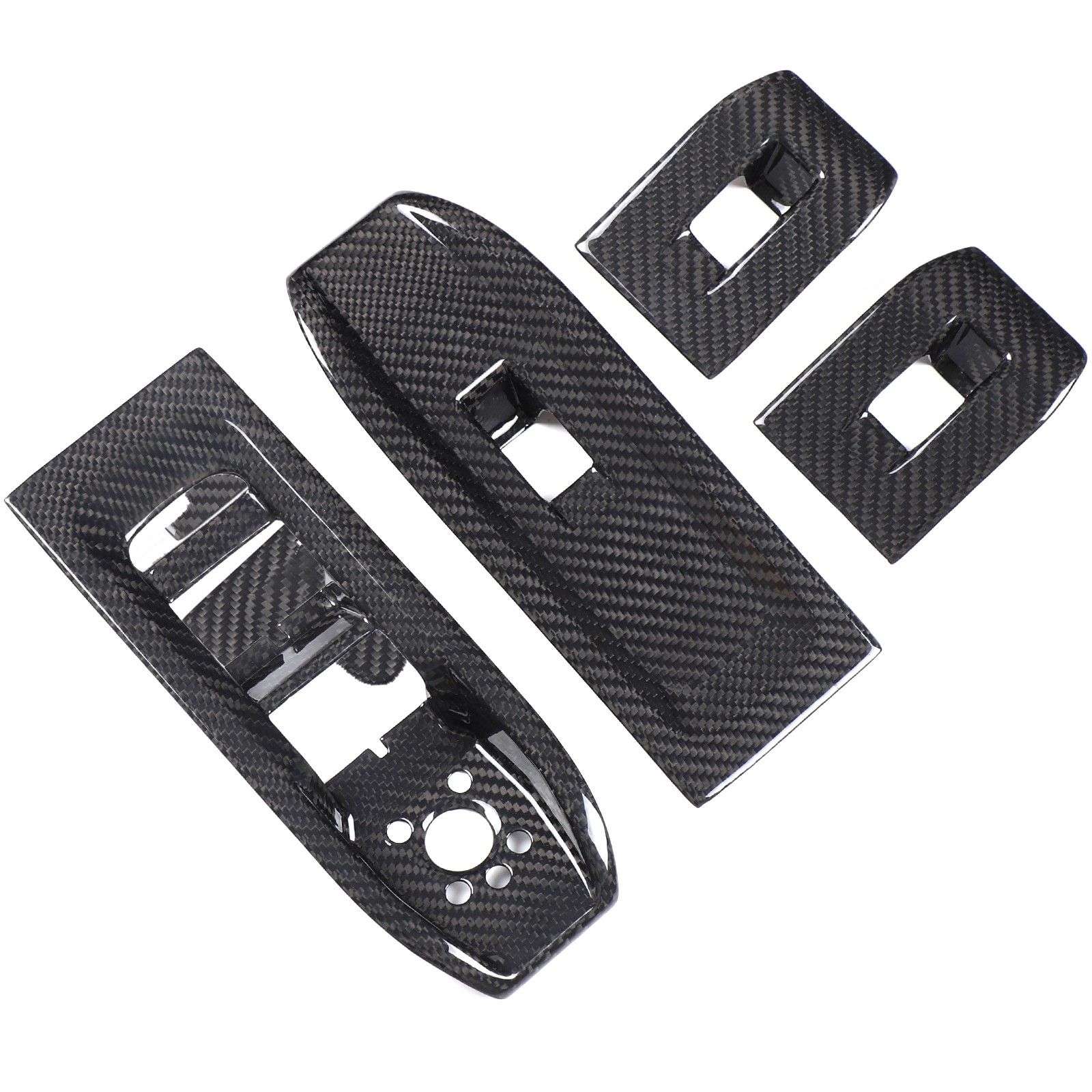 Dry Carbon Fiber Door Window Lift Trim For Lamborghini Urus / Urus SE 2018-2021