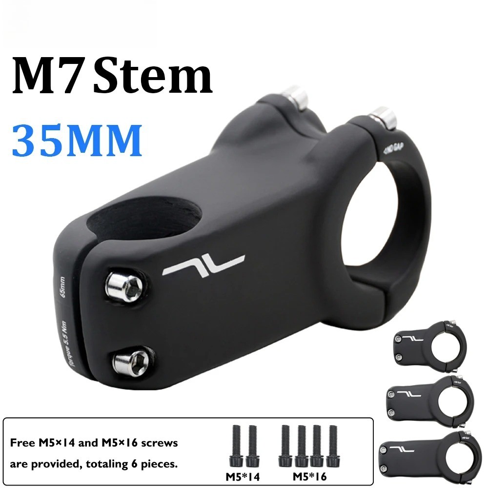 M7 Fibra di Carbonio Mountain Bike Stelo 0 Gradi Alzata 35mm Morsetto 35 50 65mm