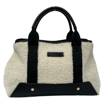 ANTEPRIMA MISTO White Black Chemical Fiber Synthetic Leather Tote Bag