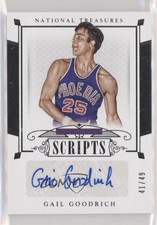 2014 Panini National Treasures Scripts 41/49 Gail Goodrich #SC-GGR Auto HOF 4r6