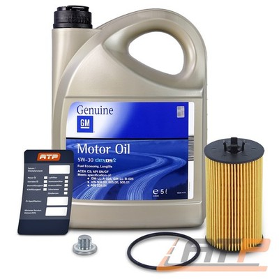 ÖLFILTER+5L ORIGINAL OPEL GM 5W-30 DEXOS MOTORÖL FÜR OPEL CORSA C D E 1.0-1.6