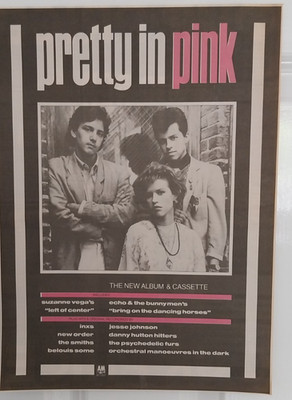 1986 NEW MUSICAL EXPRESS PRETTY IN PINK SOUNDTRACK FULL PAGE ADVERT