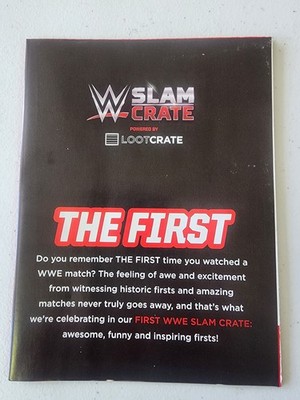 WWE Slam Crate By Lootcrate THE FIRST  Full Color Insert Booklet/Poster 