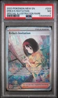 2023 POKEMON MEW EN-151 SPECIAL ILLUSTRATION RARE #203 ERIKA'S INVITATION PSA 7