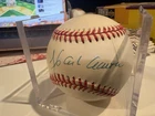 Hank Aaron Autographed Official National League Baseball Braves HOF