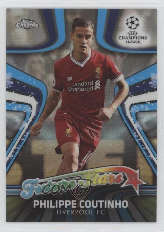 2017-18 Topps Chrome UCL Future Stars Philippe Coutinho #FS-PC 13kb
