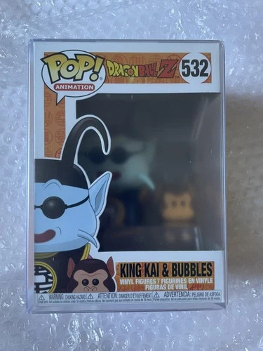 Funko Pop! Vinyl: Dragon Ball - King Kai & Bubbles #532 w Protector NEW SEALED