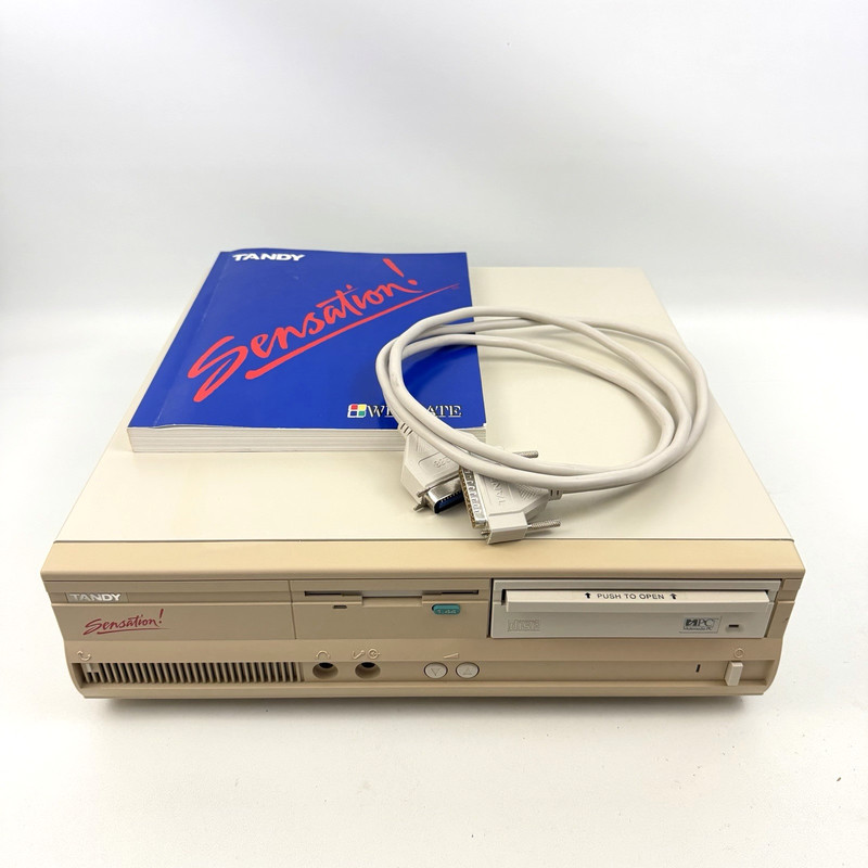 Vintage Tandy Sensation! 25-1650 PC Desktop Computer Retro Gaming Boots to BIOS