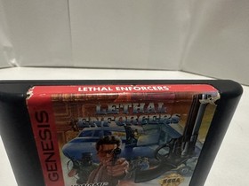 Lethal Enforcers (Sega Genesis) Cartridge ONLY - TESTED & AUTHENTIC 