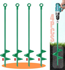 18 Inch Ground Anchors Srew in Heavy Duty, Earth Shed Anchor Kit, Trampoline Sta