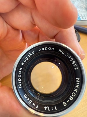 Nippon Kogaku Nikon 50mm 5cm Nikkor-S.C f/1.4 Lens in nikon s nikkon-s