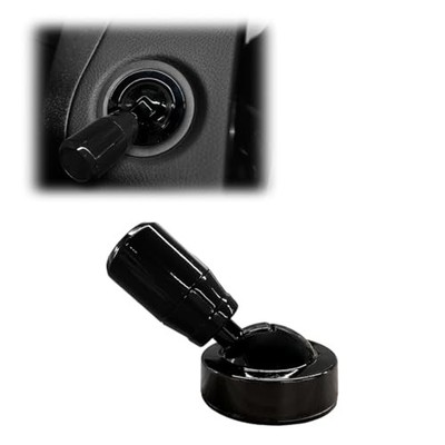 Car Joystick Push Start Button Cover, Cool Metal Automotive Engine One Black
