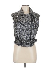 NWT Catherine Malandrino Women Silver Vest 8