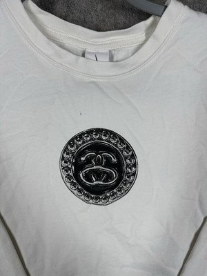 Nike x Stussy SS Link Logo Long Sleeve Shirt White S Small Swoosh