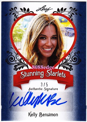 2012 LEAF POP CENTURY AUTO:KELLY BENSIMON #3/5 STARLET AUTOGRAPH