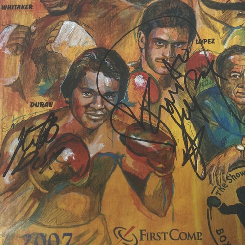 2007 International Boxing Hall Of Fame Program - AUTOGRAPHED - Duran & Lopez - Picture 7 of 11