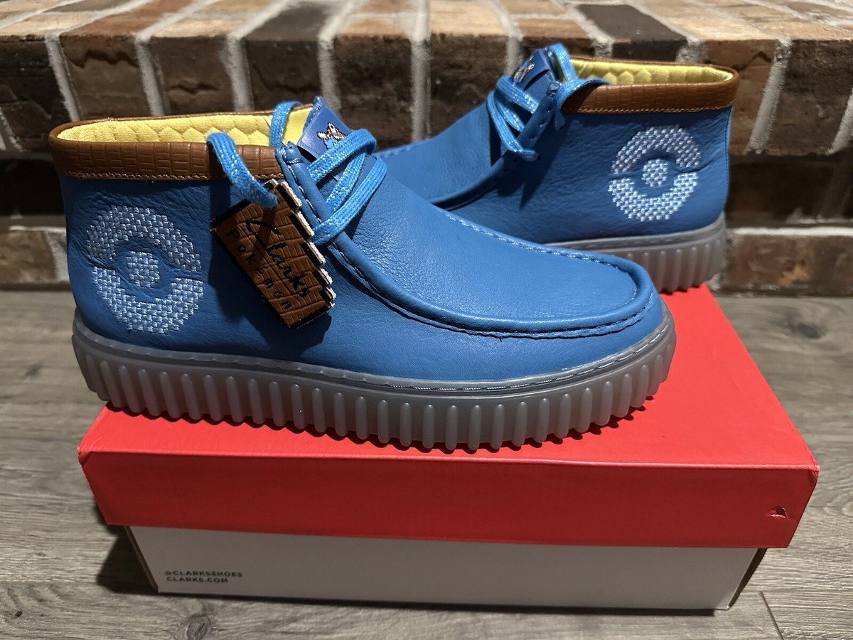 Clarks x Pokemon Torhill Explore Blastoise Blue Leather