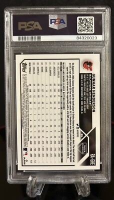 激レア！フルオーダー！アングロアンドカンパニー！ ！！ソブリン53！ Gunnar Henderson 2023 Topps Chrome Purple Speckle Auto /299