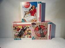 Coca Cola Lot Of Three 1000 Piece Puzzles (Made In USA)